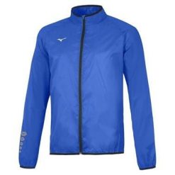 Kurtka przeciwdeszczowa Mizuno authentic. Czarne kurtki męskie Mizuno, bez wzorów, bez kaptura, do biegania. W wyprzedaży za 212.15 zł.