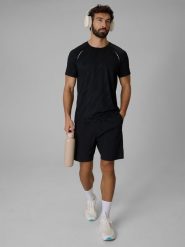 4F Spodenki do biegania szybkoschnące męskie - czarne XL. Czarne szorty męskie 4f, bez wzorów. Za 199.99 zł.