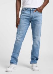 Męskie Spodnie Lee Daren Horizon Blue 112367189, W34 L32. Niebieskie spodnie na co dzień męskie Lee, bez wzorów, z bawełny, casualowe. Za 239.99 zł.