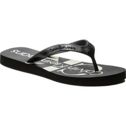 Japonki CALVIN KLEIN JEANS - Dash S0063 Black. Czarne klapki i japonki męskie w paski, z jeansu. W wyprzedaży za 129.00 zł.