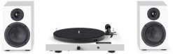 Zestaw HiFi Pro-Ject JukeBox E1 w kolorze białym - kompletny system audio stereo z gramofonem. Białe gramofony Pro-Ject Audio Systems. Za 3,499.00 zł.