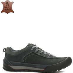 Granatowe Skórzane Półbuty Lyrium. Buty sportowe na co dzień męskie marki Born2be. Za 139.99 zł.