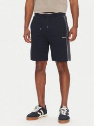 BOSS Szorty sportowe Tracksuit Short 50540752 Granatowy Regular Fit. Niebieskie komplety dresowe męskie Boss, bez wzorów, z syntetyku, sportowe, bez ramiączek, bez kaptura. Za 329.99 zł.