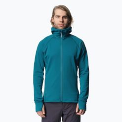 Kurtka softshell męska Houdini Power Houdi. Niebieskie kurtki męskie Houdini, m, bez wzorów, z softshellu, sportowe, bez ramiączek, bez kaptura. Za 429.99 zł.