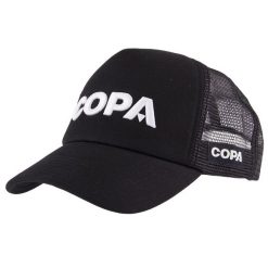 Czapka Dla Dorosłych - Logo Białe 3D - Czarna. Czarne czapki męskie COPA FOOTBALL, bez wzorów. Za 127.06 zł.