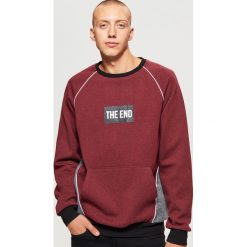 Bluza z napisem - Bordowy. Bluzy nierozpinane męskie marki Cropp. W wyprzedaży za 39.99 zł.