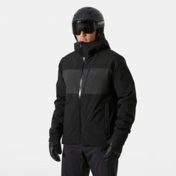 Kurtka narciarska Helly Hansen Gravity. Czarne kurtki narciarskie i snowboardowe męskie Helly Hansen, na zimę, m, bez wzorów, bez kaptura, narciarskie. Za 1,238.00 zł.