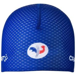 Czapka wyścigowa Craft FFS 2022. Niebieskie czapki męskie Craft, na zimę, bez wzorów, sportowe. Za 123.00 zł.