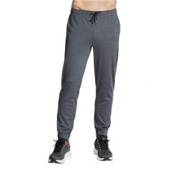 Spodnie sportowe męskie Skech-Knit Ultra Go Weekend Jogger. Szare spodnie dresowe męskie Skechers, bez wzorów, z poliesteru, długie. Za 269.99 zł.