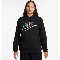 Bluza z Kapturem Club Futura Rozmiar L Czarny - FZ0772-010. Brązowe bluzy nierozpinane męskie Nike, l, bez wzorów, z polaru, sportowe, bez ramiączek, z kapturem. W wyprzedaży za 252.10 zł.