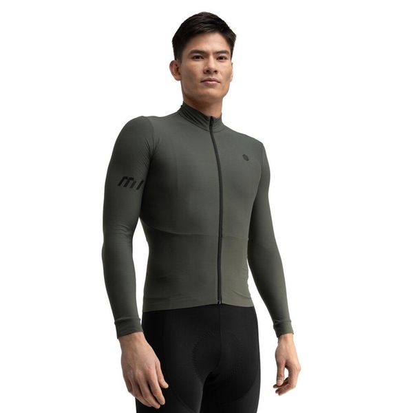 Męska termoaktywna koszulka rowerowa z długim rękawem Kolarstwo Siroko M7 Spi. Szare bielizna termoaktywna męska SIROKO, m, bez wzorów, z materiału, bez ramiączek, rowerowe. Za 380.00 zł.