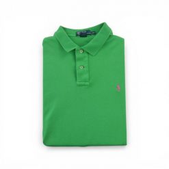 Second life - Krótki Rękaw Męskie Polo Zielone - Stan dobry. Zielone koszulki polo męskie Ralph Lauren, m, bez wzorów, sportowe, bez kołnierzyka, bez ramiączek. Za 97.25 zł.