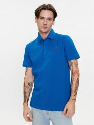 Napapijri Polo Eolanos 3 NP0A4GB3 Niebieski Regular Fit. Niebieskie koszulki polo męskie Napapijri, m, bez wzorów, z bawełny, bez kołnierzyka, bez ramiączek. Za 339.99 zł.