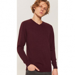 Sweter basic - Bordowy. Czerwone swetry męskie House. Za 69.99 zł.