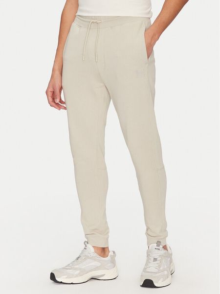 BOSS Spodnie dresowe Sestart 50509303 Beżowy Regular Fit. Brązowe spodnie dresowe męskie Boss, bez wzorów, z bawełny. Za 279.99 zł.