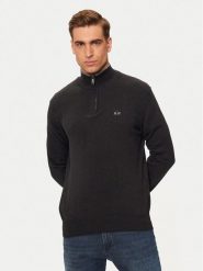 La Martina Sweter ZMS003 YW091 Szary Regular Fit. Szare kardigany męskie La Martina, l, bez wzorów, z bawełny, bez ramiączek. Za 409.99 zł.