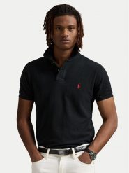 Polo Ralph Lauren Polo Core Replen 710782592 Czarny Custom Slim Fit. Czarne koszulki polo męskie Polo Ralph Lauren, m, bez wzorów, z bawełny, bez kołnierzyka, bez ramiączek. Za 529.99 zł.