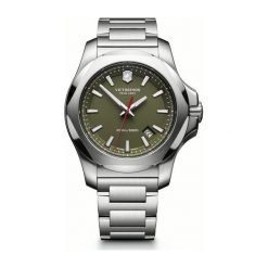 RABAT ZEGAREK VICTORINOX SWISS ARMY I.N.O.X 241725.1. Zielone zegarki męskie VICTORINOX, z nylonu, szklane. W wyprzedaży za 1,750.00 zł.
