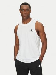 Adidas Tank top Train Essentials Feelready Training Tank Top IC6947 Biały Slim Fit. Białe t-shirty sportowe męskie ADIDAS, l, bez wzorów, z syntetyku, sportowe, bez ramiączek. Za 89.99 zł.