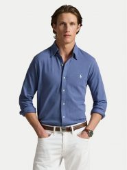 Polo Ralph Lauren Koszula 710654408143 Niebieski Regular Fit. Niebieskie koszule męskie Polo Ralph Lauren, m, bez wzorów, z bawełny, bez kołnierzyka, bez ramiączek. Za 619.99 zł.