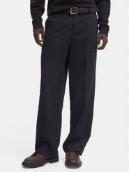 Jack & Jones Chinosy Bill 12293368 Czarny Wide Leg. Czarne eleganckie spodnie męskie Jack & Jones, bez wzorów, z syntetyku. Za 159.99 zł.