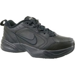 Nike Monarch IV 415445-001 45,5 Czarne. Czarne buty treningowe męskie Nike, bez wzorów, ze skóry, bez zapięcia. W wyprzedaży za 199.99 zł.