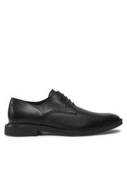 HUGO Półbuty Gryff 50536212 Czarny. Czarne eleganckie półbuty męskie Hugo, ze skóry, wizytowe, bez obcasa, bez zapięcia. Za 549.99 zł.