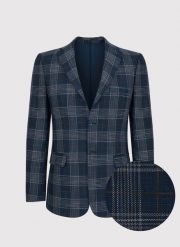 PAKO LORENTE – Granatowa casualowa marynarka męska w kratę. Marynarki męskie Pako Lorente, m, bez wzorów, z elastanu. Za 199.99 zł.