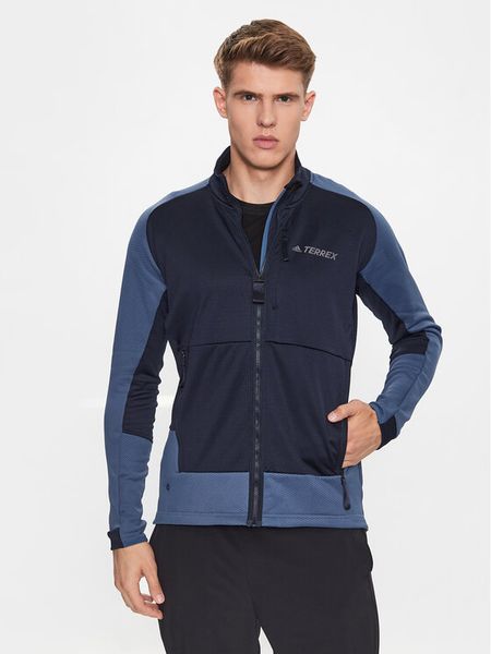 Adidas Polar Terrex Tech Flooce Hiking Fleece HH9227 Niebieski Regular Fit. Niebieskie bluzy z polaru męskie ADIDAS, m, bez wzorów, z polaru, sportowe, bez ramiączek, bez kaptura. Za 359.99 zł.