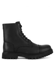 Hunter Trapery CHESTER-01 MI08 Czarny. Czarne buty zimowe męskie Hunter, bez wzorów, ze skóry, bez obcasa, bez zapięcia. Za 449.99 zł.