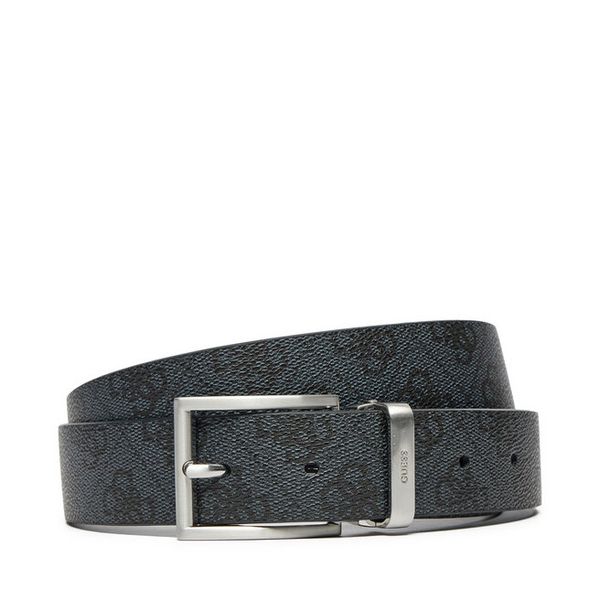 Pasek Męski Guess. Czarne paski męskie Guess, z aplikacjami. Za 159.99 zł.