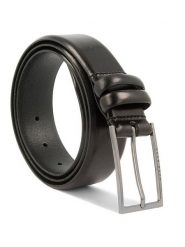 Boss Pasek Męski Carmello 50239979 90 Czarny. Czarne paski męskie Boss, bez wzorów, ze skóry. Za 349.99 zł.