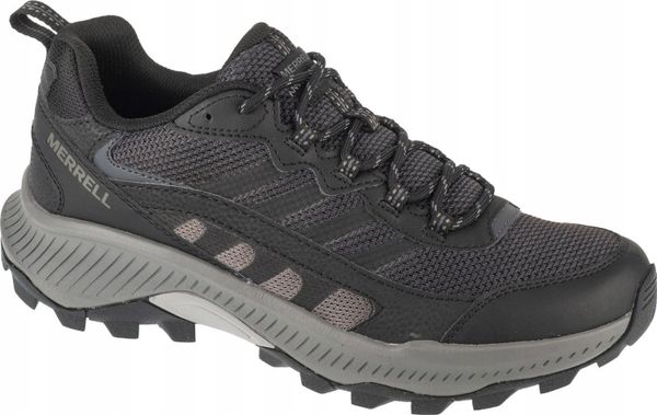 Merrell Speed Strike 2 J037849 Czarne 43. Czarne buty trekkingowe męskie Merrell, bez wzorów, bez zapięcia. Za 340.27 zł.