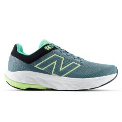 Buty męskie New Balance Fresh Foam 860 v14 M8602LU – zielone. Zielone buty do biegania męskie New Balance, bez wzorów, z materiału, bez zapięcia, do biegania. Za 749.99 zł.