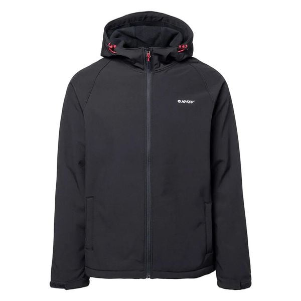 Kurtka Soft Shell Dla Dorosłych Unisex Neti II. Czarne kurtki męskie Hi-tec, bez wzorów, sportowe, bez ramiączek, bez kaptura. Za 209.99 zł.