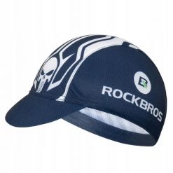 Czapka kolarska Rockbros z daszkiem. Niebieskie czapki męskie ROCKBROS, bez wzorów, sportowe. Za 35.99 zł.