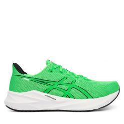 Buty do biegania Asics. Zielone buty do biegania męskie Asics, bez wzorów, bez zapięcia, do biegania. Za 359.99 zł.