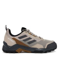Trekkingi adidas. Brązowe buty trekkingowe męskie ADIDAS, bez wzorów, sportowe, bez obcasa, bez zapięcia. Za 279.99 zł.