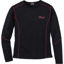 Shirt funkcyjny z długim rękawem Slim Fit bonprix czarny. Koszulki męskie z długim rękawem marki bonprix. Za 59.99 zł.