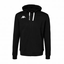Bluza z kapturem Kappa Banto. Czarne bluzy z kapturem męskie Kappa, l, bez wzorów, z kapturem. Za 294.50 zł.