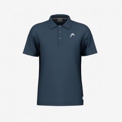 SLICE Polo Shirt Men. Niebieskie koszulki polo męskie Head, s, bez wzorów, sportowe, bez kołnierzyka, bez ramiączek. W wyprzedaży za 252.00 zł.