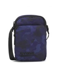 Sprandi Saszetka SPR-R-011-05 Granatowy. Niebieskie saszetki męskie Sprandi, bez wzorów, z materiału. Za 69.99 zł.