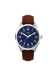 Timex Zegarek Main Street TW2Y16200 Brązowy. Brązowe, analogowe zegarki męskie Timex. Za 379.99 zł.