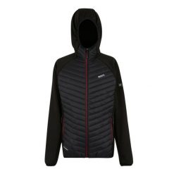 Męska Kurtka Hybrydowa Andreson. Czarne kurtki męskie Regatta, m, bez wzorów, z puchu, sportowe, bez ramiączek, bez kaptura. Za 147.99 zł.