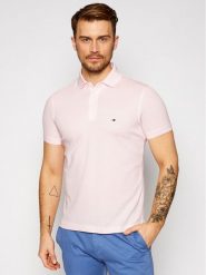 Tommy Hilfiger Polo 1985 MW0MW17771 Różowy Slim Fit. Czerwone koszulki polo męskie Tommy Hilfiger, m, bez wzorów, z bawełny, bez kołnierzyka, bez ramiączek. Za 199.99 zł.