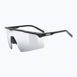 Okulary przeciwsłoneczne UVEX Flowline. Czarne okulary przeciwsłoneczne męskie GOG, bez wzorów, sportowe. Za 339.99 zł.
