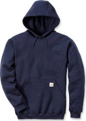 Carhartt Bluza Carhartt Midweight Hooded Sweatshirt Navy. Niebieskie bluzy nierozpinane męskie Carhartt, m, bez wzorów, bez ramiączek, bez kaptura. Za 241.31 zł.