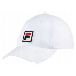 Czapka tenisowa Fila Mesh Cap Sampau biała. Białe czapki męskie Fila, na jesień, bez wzorów, z meshu. Za 79.00 zł.