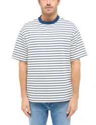 Męski T-Shirt Mustang Style Allentown Summer Stripe 1016286 12578. T-shirty męskie Mustang, m, bez wzorów, bez kołnierzyka, bez ramiączek. Za 69.99 zł.