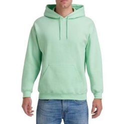 Bluza Z Kapturem Dla Dorosłych Unisex Heavy Blend. Zielone bluzy nierozpinane męskie GILDAN, l, bez wzorów, z kapturem. Za 73.99 zł.
